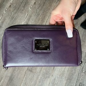 Kenneth Cole Genuine Leather Purple Wallet
